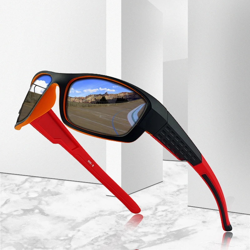 

JAXIN New Polarized Sunglasses Men retro Black Square Sun Glasses Mr personality sports outdoor driving goggles UV400 oculos2019