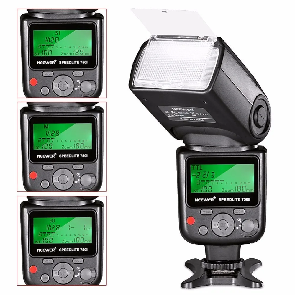 Вспышка Neewer VK750 II i TTL с ЖК дисплеем для цифровой зеркальной камеры Nikon D7100 D7000 D5300 D5200