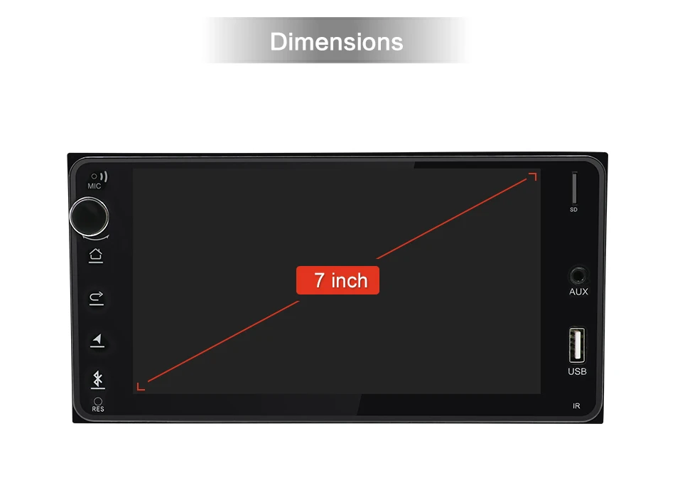 Perfect 2 Din Android 8.1 Car DVD GPS For Toyota Hilux Yaris Vios Camry Corolla Rav4 Prado 2003 2004 2005 2006 2007 2008 1G RAM 15