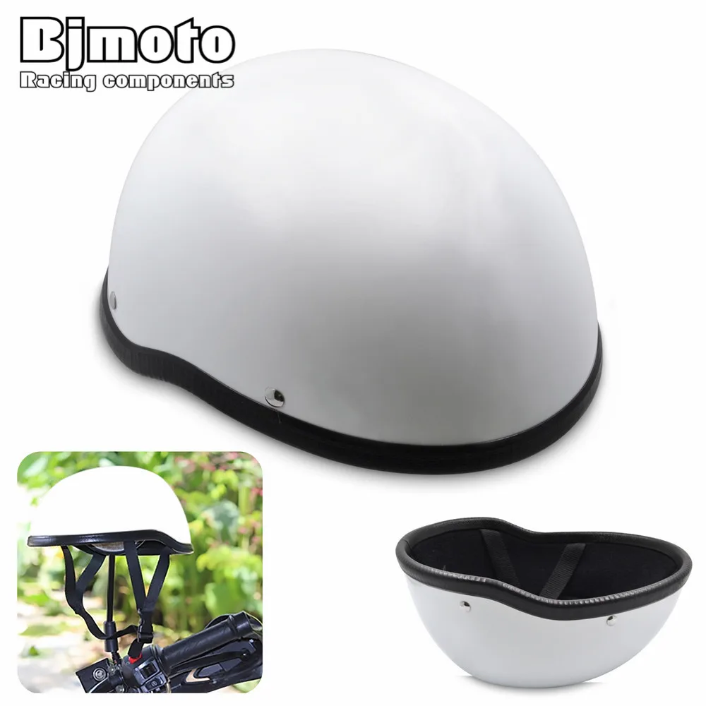 

Bjmoto Universal Motorcycle biker Half Open Face Helmet Protection Scooter Helmet