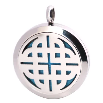 

10pcs New Design Aromatherapy Essential Oil Surgical Stainless Steel Pendant Necklace Perfume Diffuser Locket with Felt Pdas