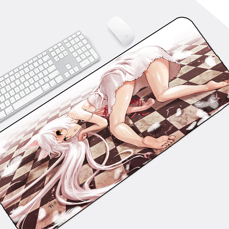 Коврик для мыши Mairuige с изображением сексуальных девушек Аниме Bakemonogatari Hanekawa Tsubasa
