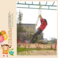 1Pcs Outdoor Indoor Plastic Ladder Rope Playground Games For Kids Climbing Rope Swing Plastic 6 Rungs PE Rope Toys For Children 2