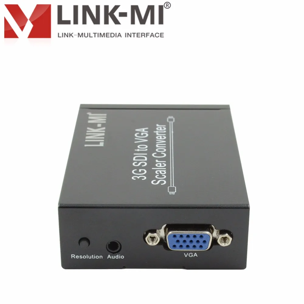 LINK-MI SVG1 BNC SDI в VGA скалер конвертер с авто видео режимом обнаружения 3g/HD/SD VGA выход разрешение SDI передача 150 м
