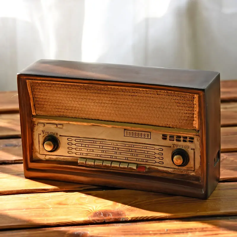 Античная имитация радио модель смолы ностальгия FM украшения Ремесло бар Домашний Декор подарки ремесла