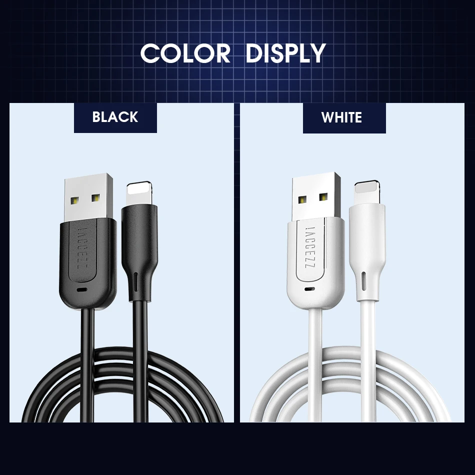 !ACCEZZ TPE USB Cable For iPhone X XS MAX XR 8 7 6 6S 5 5S Plus Lighting Charging Data Cable For Apple ipad Mini Charge Cord 3M (10)