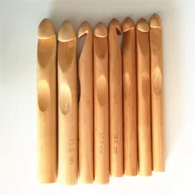 25 мм крючки для вязания крючком из цельного дерева, деревянные Бамбуковые Спицы, булавки для толстой пряжи, рукоделие, шитье, вязание, ткачество