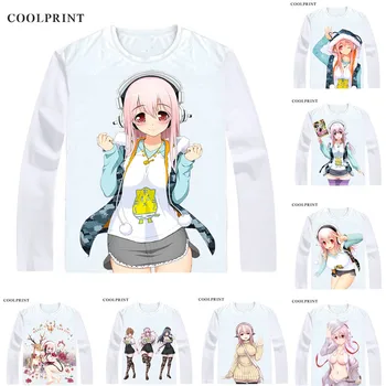 

SoniAni Super Sonico the Animation T-Shirts Long Sleeve Shirts Anime Supa Soniko SoniComi Super Sonico SoniKoma Cosplay Shirt