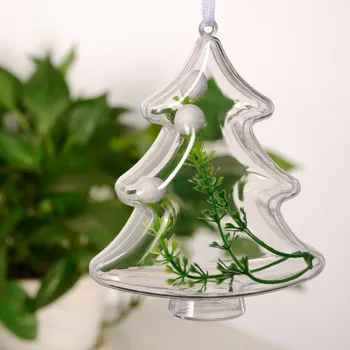 

6PCS Christmas Tree decoration ornament Clear Tree pendant Merry Christmas decoration for home new year supply