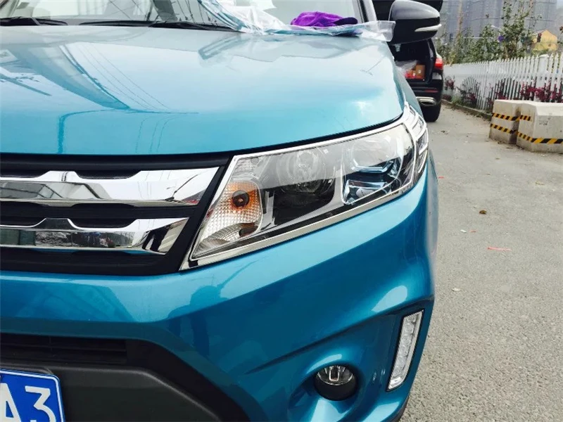

2015 2016 Car Styling ABS Trim Protection Accessories Headlight Frame Daytime Running Light Cover For Suzuki Vitara