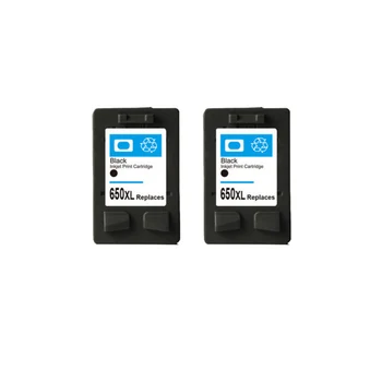 

2 pcs For HP 650 Black Ink Cartridge For HP650 xl 650xl Deskjet 1515 1015 2645 3545 2648 2515 1018 1518 2548 3548 4518 2648 4648