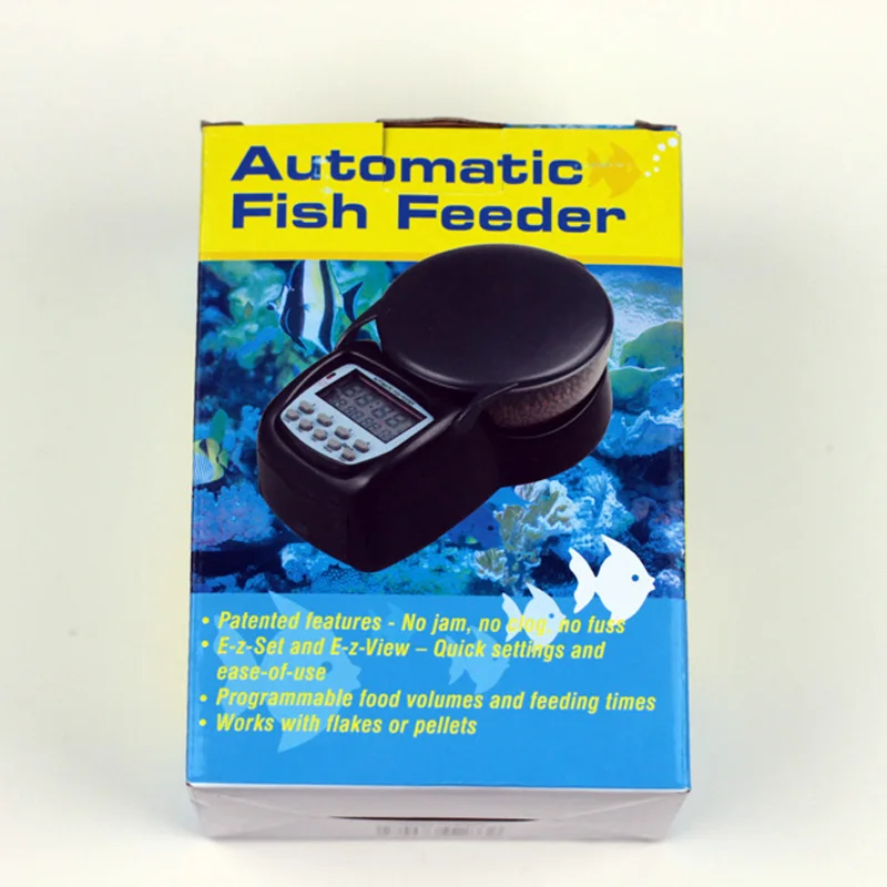 Big Volume Automatic Aquarium Fish Feeder 4 Times Per Day For