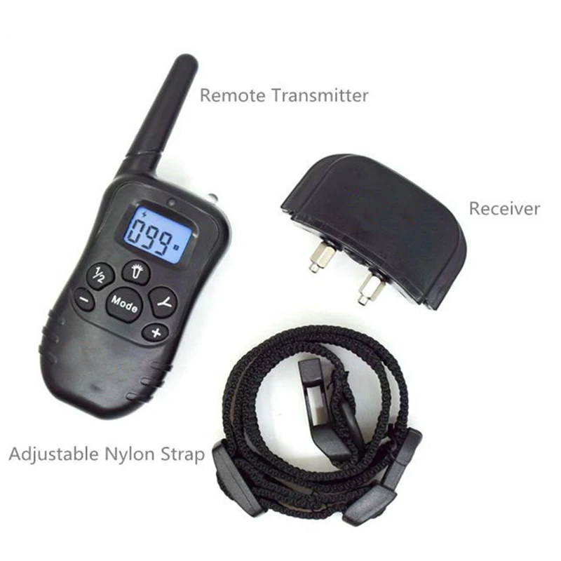 998DR Updated Electronic Dog Training Collar Remote Control Stop barking Rechargeable Pet Training Shock Collar With LCD Display3