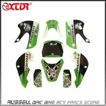 KLX110 KX65 140-200CC Байк Thumpstar Atomik Стикер Графика Отличительные Знаки Зеленый