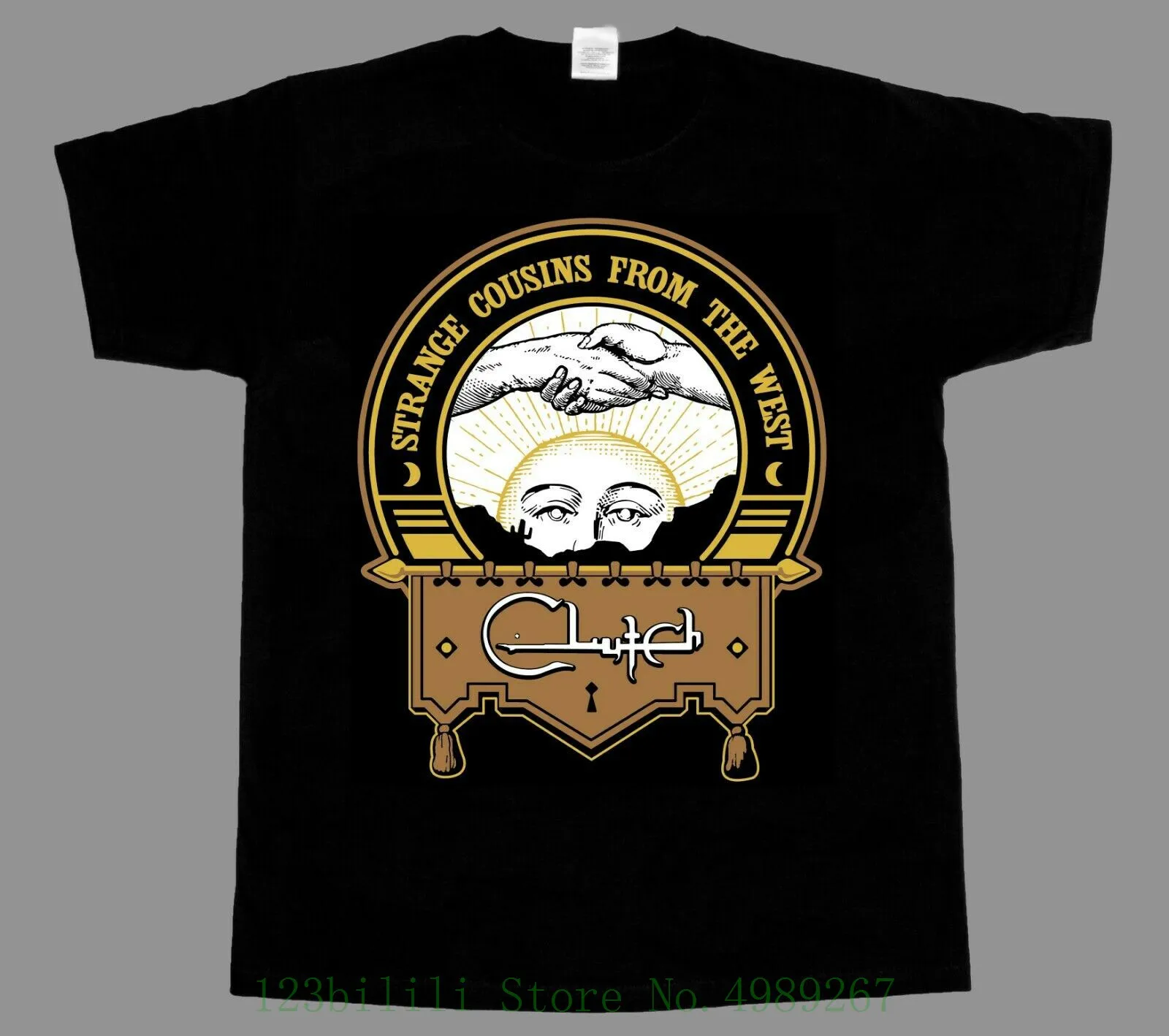 

Strange Cousins From The West Clutch New Short - Long Sleeve Black T Shirt Print Tshirt Summer Short