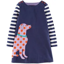 Casual Girl Dress Children’s Clothing Striped Cartoon Full Sleeve Loose Baby T-shirt Kids Clothes Baby Girls Long Tshirt Tops