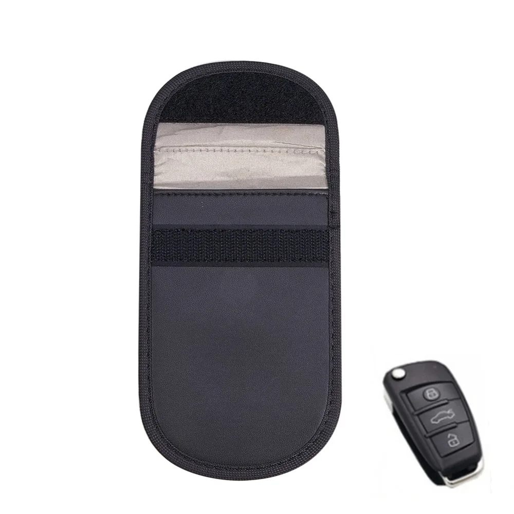 Car Key Case Black Organizer Phone Holder Shielding Pouch Signal