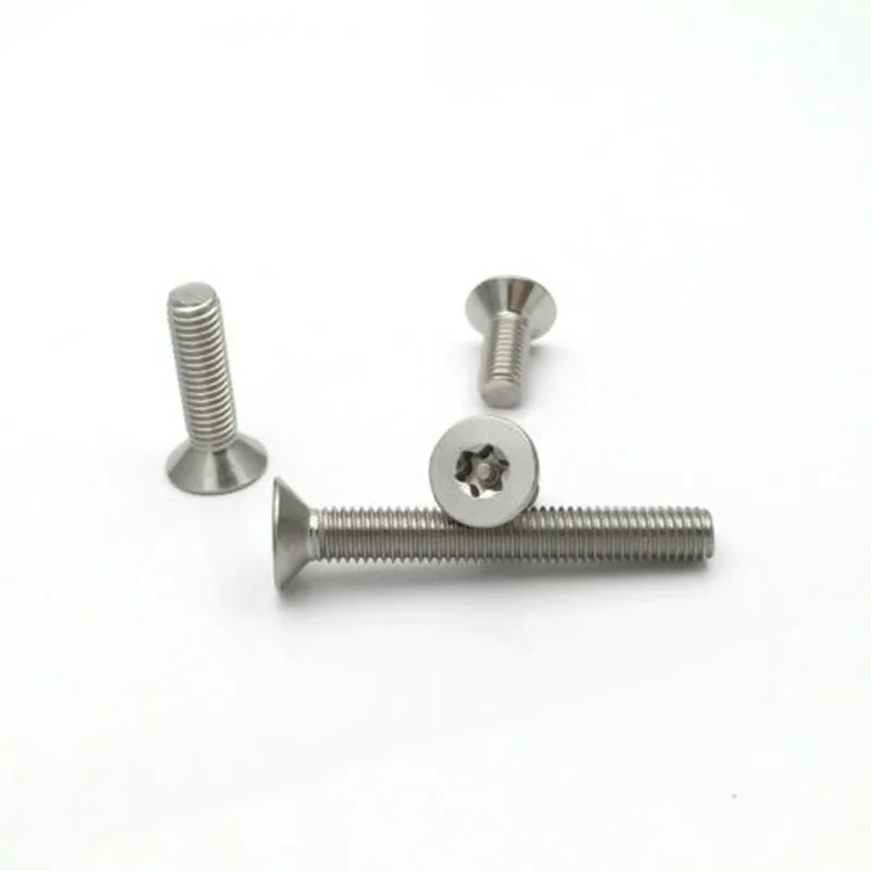 M2 M2.5 Torx безопасности с плоской головкой 304 Нержавеющая сталь болты, 50 шт в наборе