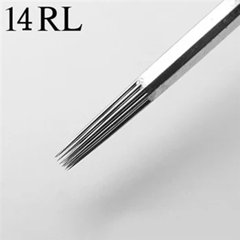

50Pcs New Pro 14RL Assorted Sterilize Disposable Tattoo Needles Round Liner Needle Permanent makeup agujas piercing tatouage