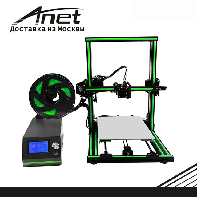 Best Quality E10 ANET 3D Printer color Black/ Super easy installation/ 8GB SD and plastic as gifts/ express shipping from Moscow