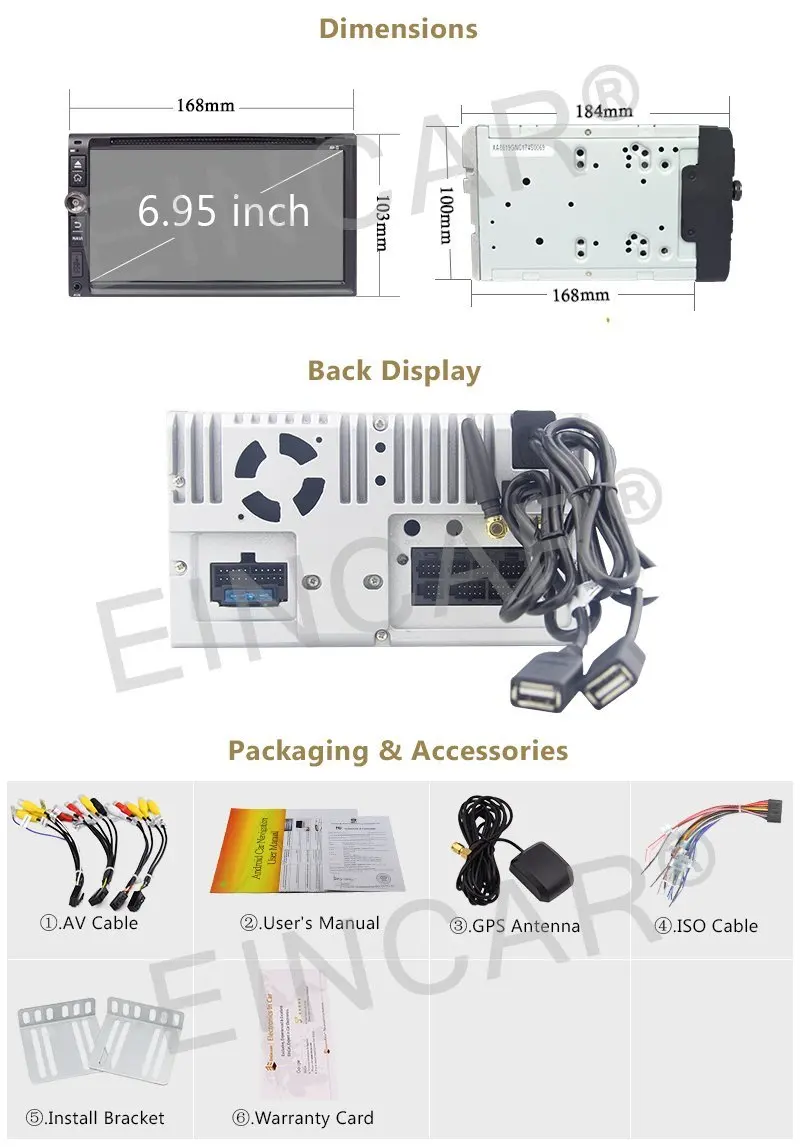 Android6.0 выглядящее автомобильная стереосистема радио в тире головное устройство 6