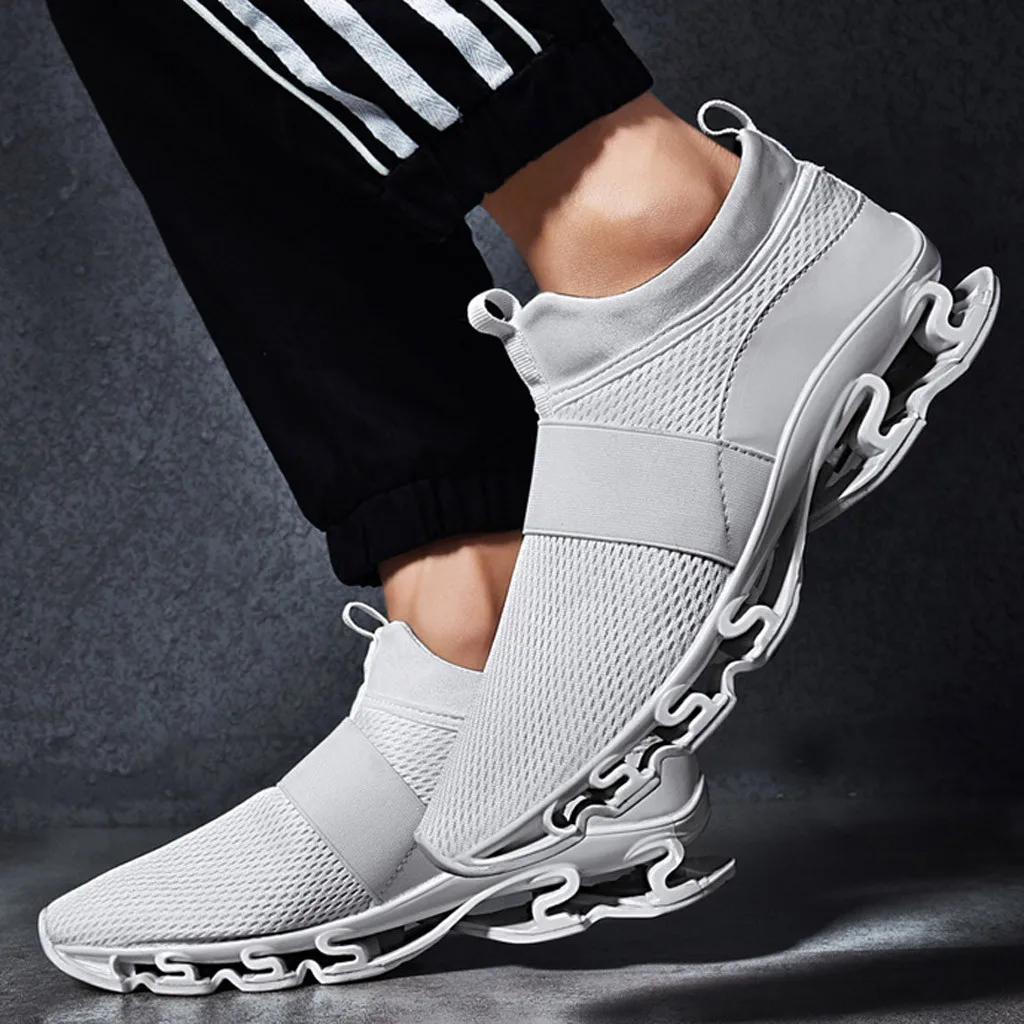 

CHAMSGEND Men's Fashion knife large size sports shoes mesh breathable one pedal non-slip student casual sports shoes