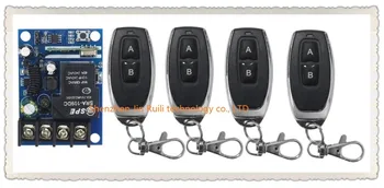 

New DC12--48V 12V 24V 36V 48V 1CH 10A RF Wireless Remote Control Switch System teleswitch 4*Transmitter + 1 *Receiver