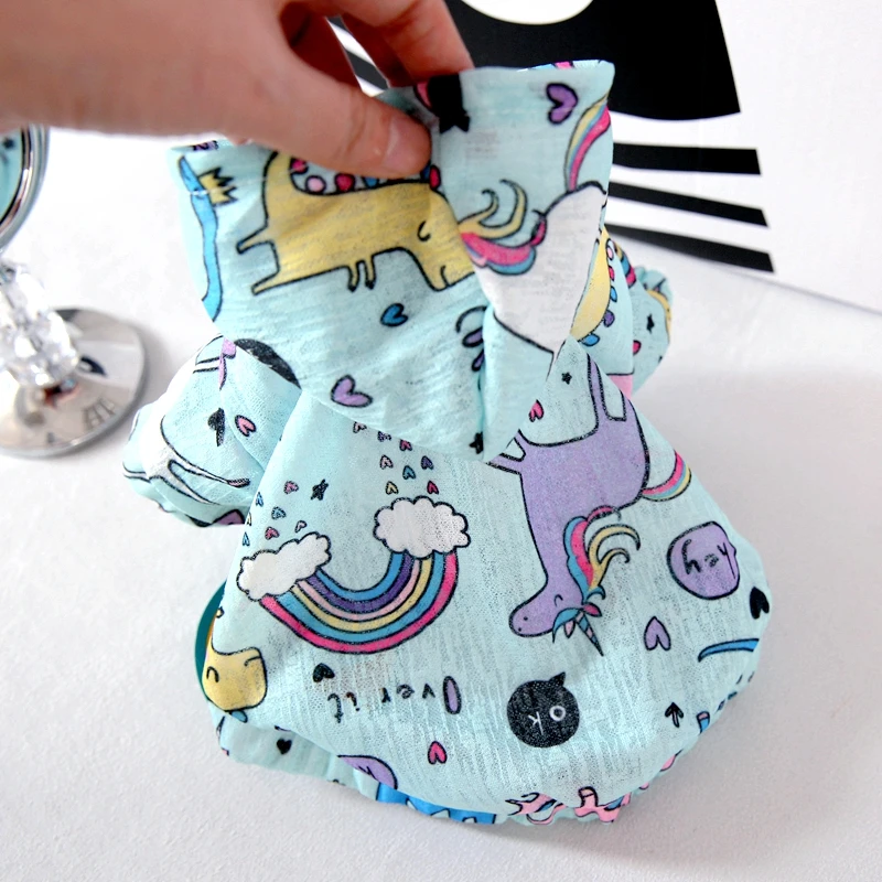 

Summer Cartoon Pet Dog Clothes For Dog Soft Animal Print Puppy Vest Costumes For Small Chihuahua Cool Cat T Shirt Accessories