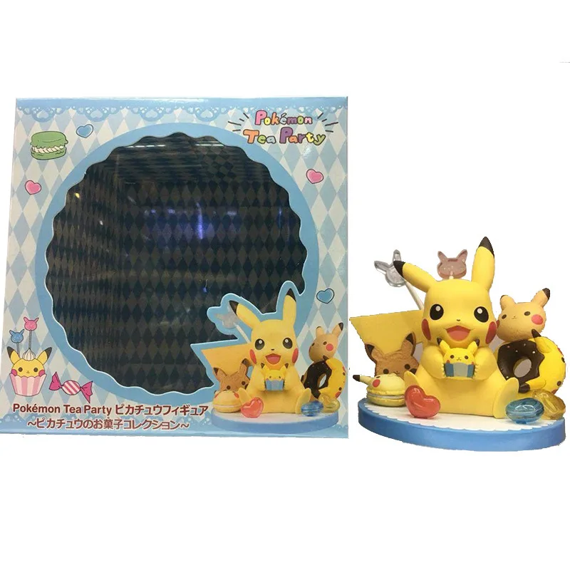 Banpresto рисунок Пикачу фигурка вечерние кекс Пончик Kawaii ПВХ экшн аниме коллекция