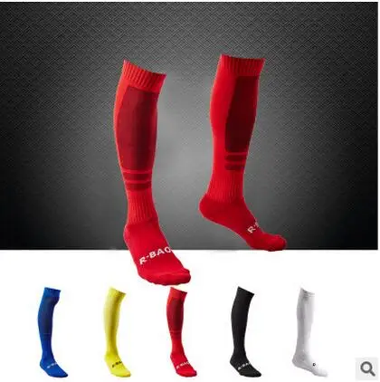 

YWYD R-BAO Men Cotton Sports Long Football Socks Breathable Wicking Outdoor Baseball Hockey Stockings Soccer Socks
