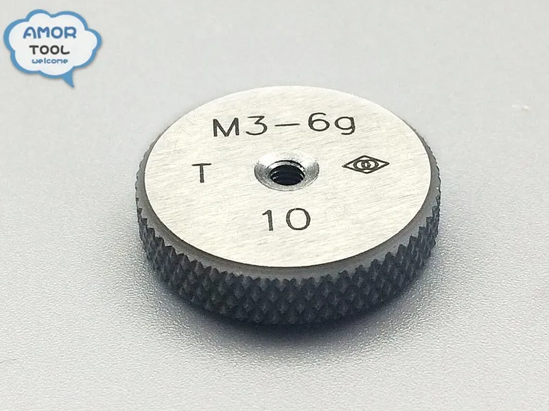 Футболка+ z m3-6g Метрическая Кольцо темы Гейдж Gauge инструменты(набор из 2) для обнаружения стандартный диаметр внешнего потока