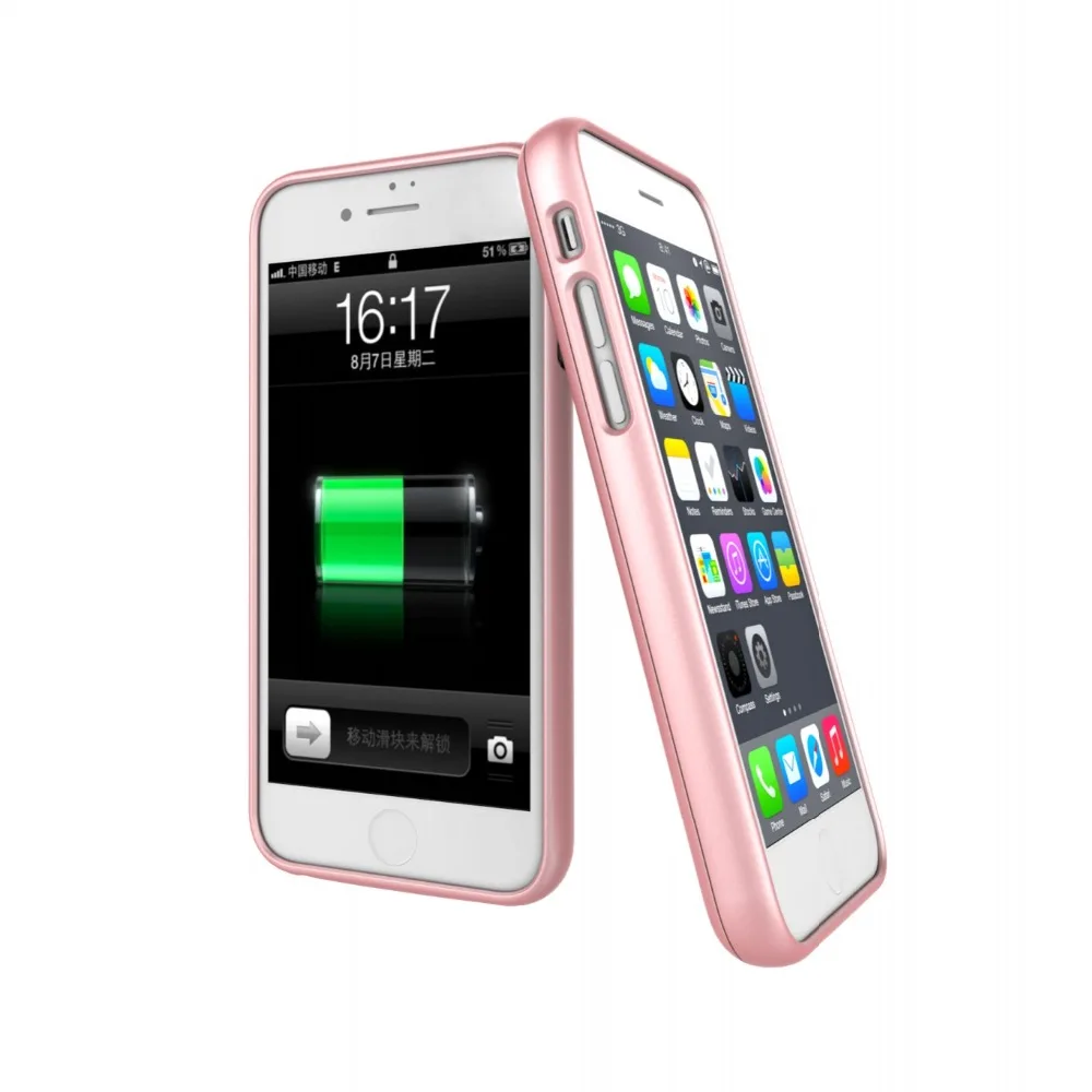 

4000mAh Back Clip Battery Charger Power Bank For iPhone7 7 Plus Mobile Phone Holder Function Power Wireless High Quality 7 Plus