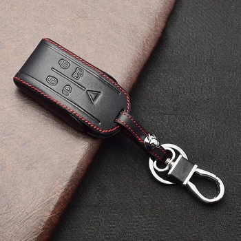

Leather Metal Metal Keychain For Jaguar XK XF XJ8 XR8 XRR 2007- 2013 Leather Key Case Keychain Accessories