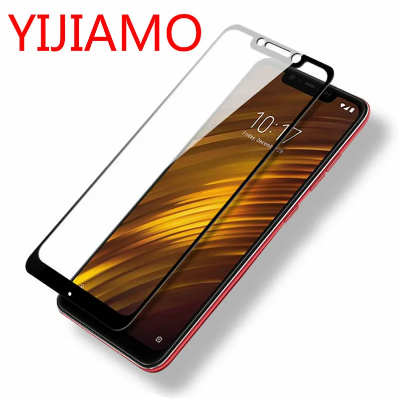 

Screen Protector For Xiaomi Pocophone F1 Coverage Xiaomi Little F1 Completion Pocophone F1 tempered glass 3d Curve Border Film