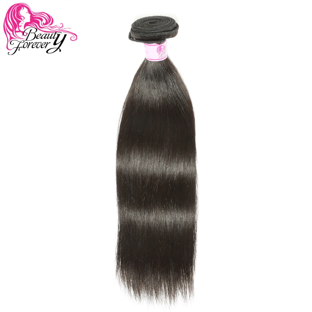 

Beauty Forever Straight Peruvian Hair Weaving 1 Piece Remy Human Hair Weave Bundles Natural Color 8-30in Free Shipping