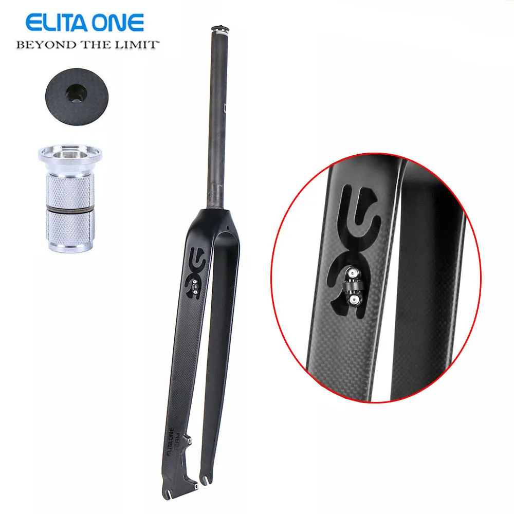 

ELITA ONE Mountain bike Fork Carbon fiber Fahrrad disc bremse harte gabel MTB 26er 29er licht 3K matte Forks