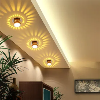 

5pcs/lot 3w Downlight Spotlight LED Ceiling Light for Art Gallery Decoration Front Balcony lamp Porch light corridors Light