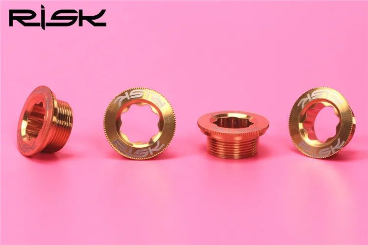 RISK M20x8mm винты рукоятки велосипеда болты для XT/XT* R/SLX/Deore велосипедная цепь колеса полый коленчатый рычаг болты для крышки из титанового сплава