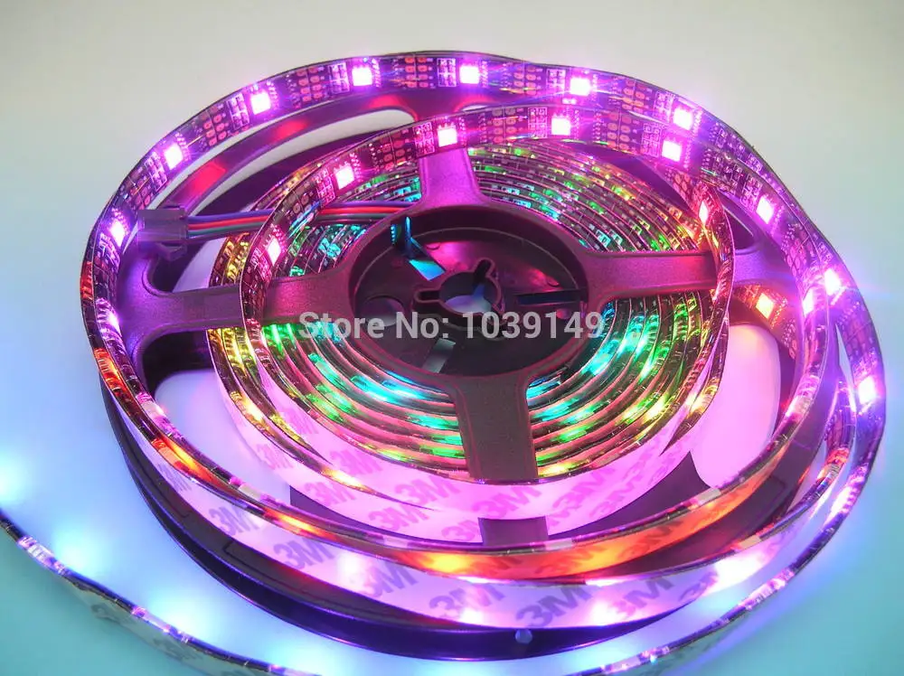 Водонепроницаемый IP65 Dc 5 v гибкий Черный PCB T-1000B контроллер пикселей 5050 Smd Rgb Led Ws2801 полосы пульт для елочных гирлянд комплект