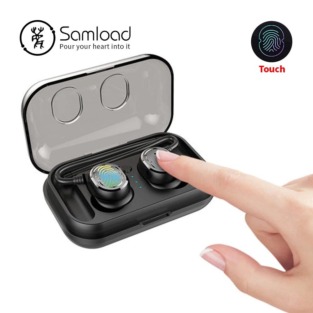 Samload Bluetooth 5.0 Earphones With Charging Case Sport Headset Jogging Wireless Headphone Music Earbud For Apple iPhone Xiaomi Samload Bluetooth 5.0 Earphones With Charging Case Sport Headset Jogging Wireless Headphone Music Earbud For Apple iPhone Xiaomi