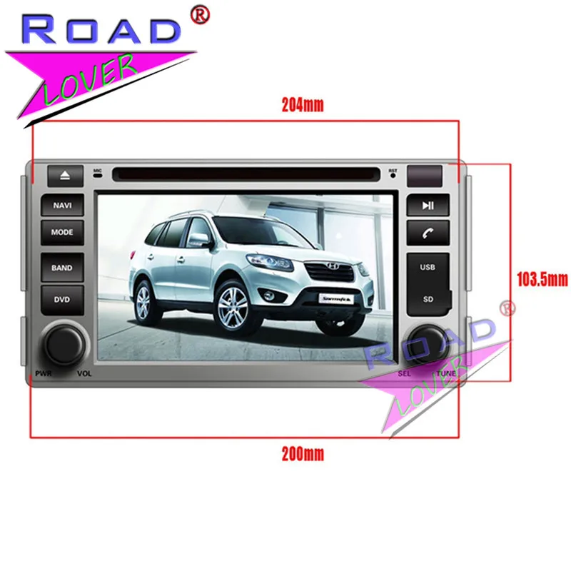 Best Roadlover Android 8.0 Car DVD Player For Hyundai Santa Fe 2006 2007 2008 2009 2010 2011 2012 Stereo GPS Navigation Automagnitol 9