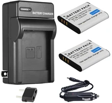 Аккумулятор (2-Pack) + зарядное устройство для Olympus Stylus Tough TG-805, TG-810, TG-820 iHS, TG-830, TG-835, TG-850, TG-860, TG-870 цифровая камера