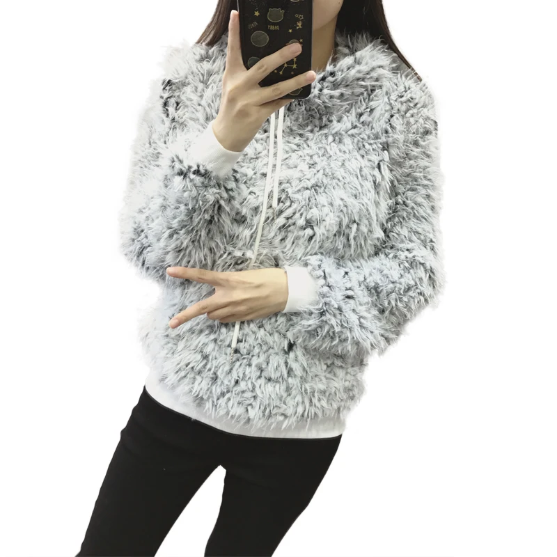 

2018 autumn winter women's candy color sweater fashion hooded collar sweater long-sleeved casual loose sweater knitted ladies