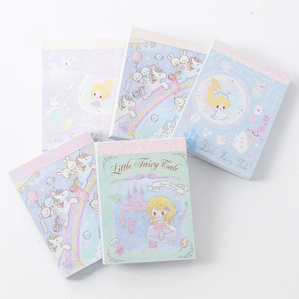 1Pcs Cute Creative Dream Unicorn Memo Pad Sticky Notes Notepad Stationery Gift For kids | Канцтовары для офиса и дома