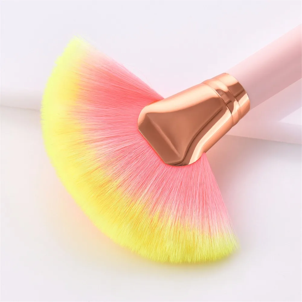 12PCS Professional Pink Makeup Brushes Set Pincel Maquiagem Base Foundation Powder Cosmetics Blending Make Up brush (7)