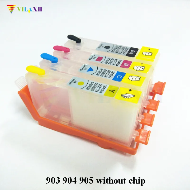 Многоразовый картридж для принтера HP 903 904 OfficeJet 905 6950 Pro 6956 6960 6961|ink cartridge|refillable ink