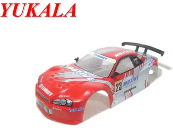 

YUKALA 1/10 R/C car PVC body shell 1:10 190mm No:036 red