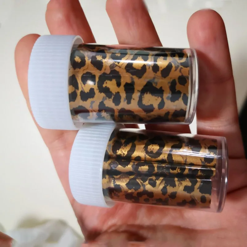 Модные леопардовые 3D наклейки для украшения ногтей, Переводные фольга для дизайна ногтей, легкие украшения