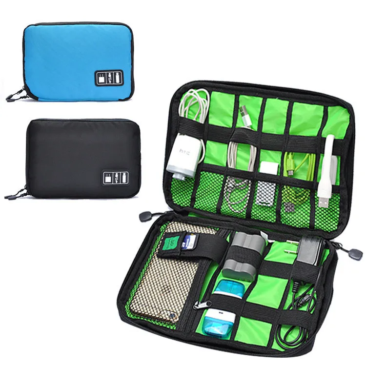 

Portable Digital Storage Bag Organizer Power Line Earphone Wire Data Cable Storage Bag Travel Bags Accessory