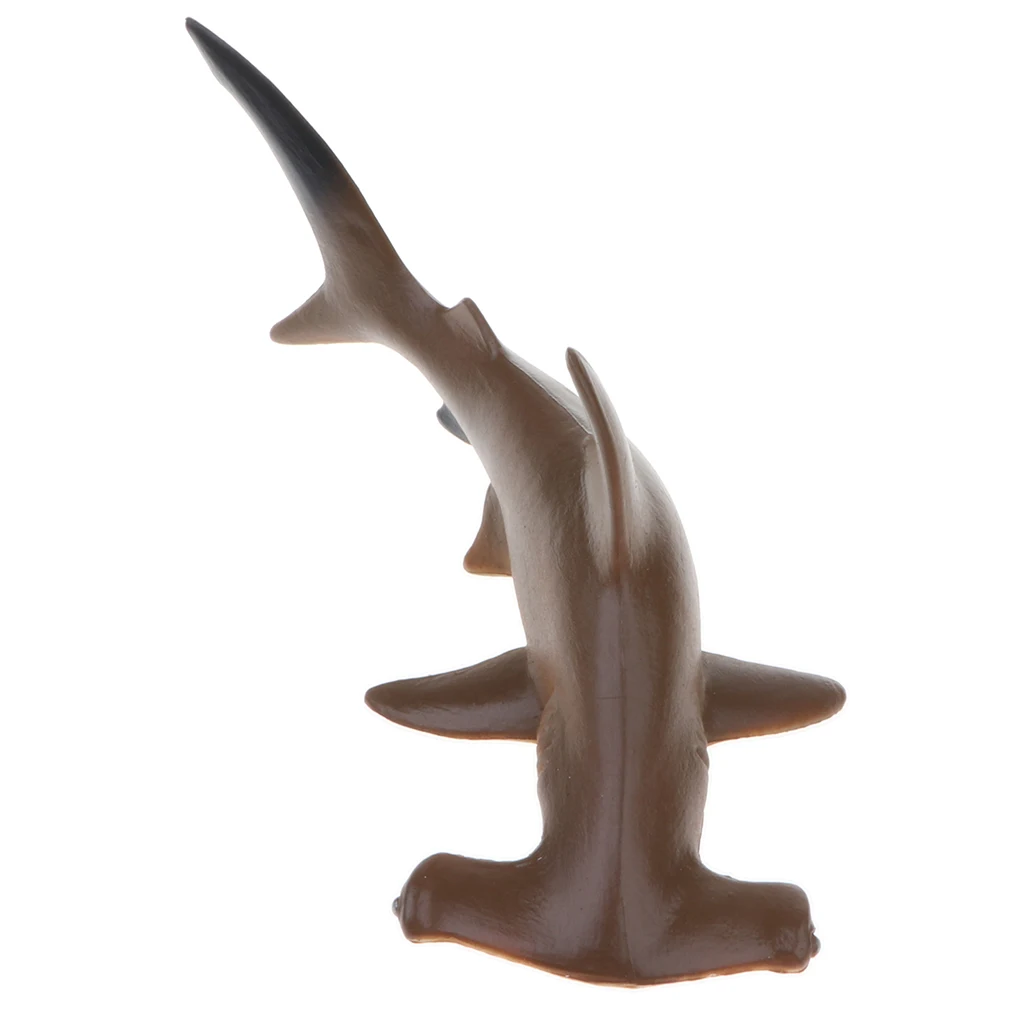 Realistic Marine Animal Model Figurines, 5.7 Inch Hammerhead Shark Model Action Figure Toy for Kids, Nature Educational Toy